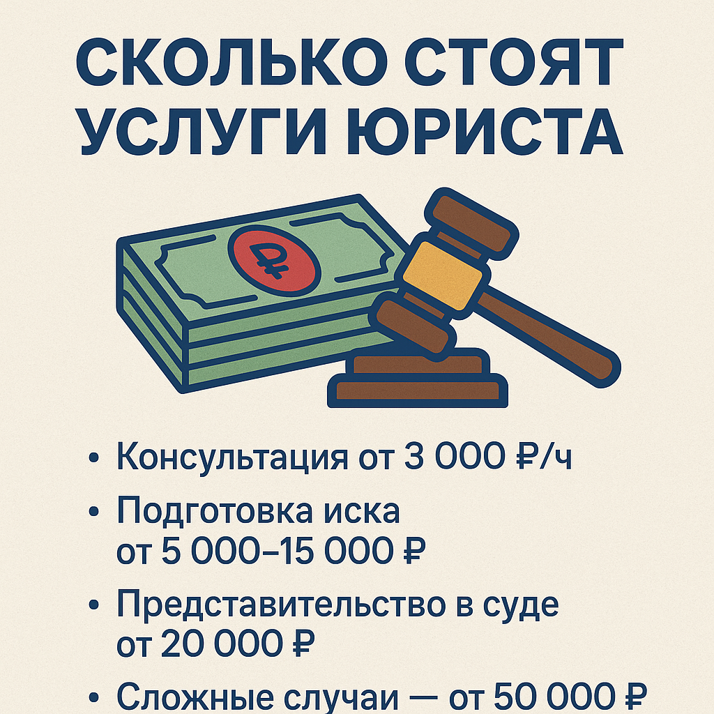 Сколько стоят услуги юриста